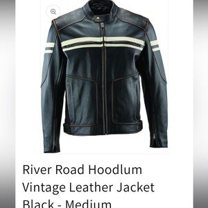 River Road hoodlum vintage leather jacket